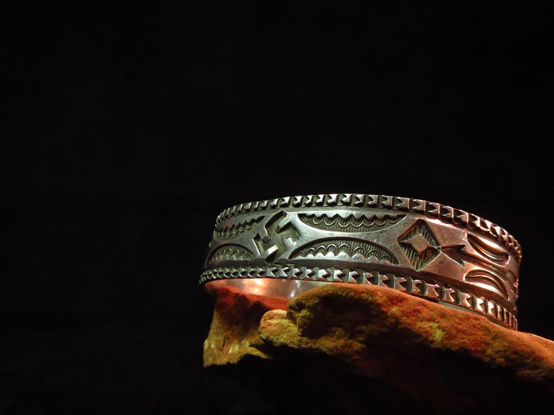 INDIAN JEWELRY LEATHER ARTS&CRAFTS Tah'bah TRADERS / Antique 卍 