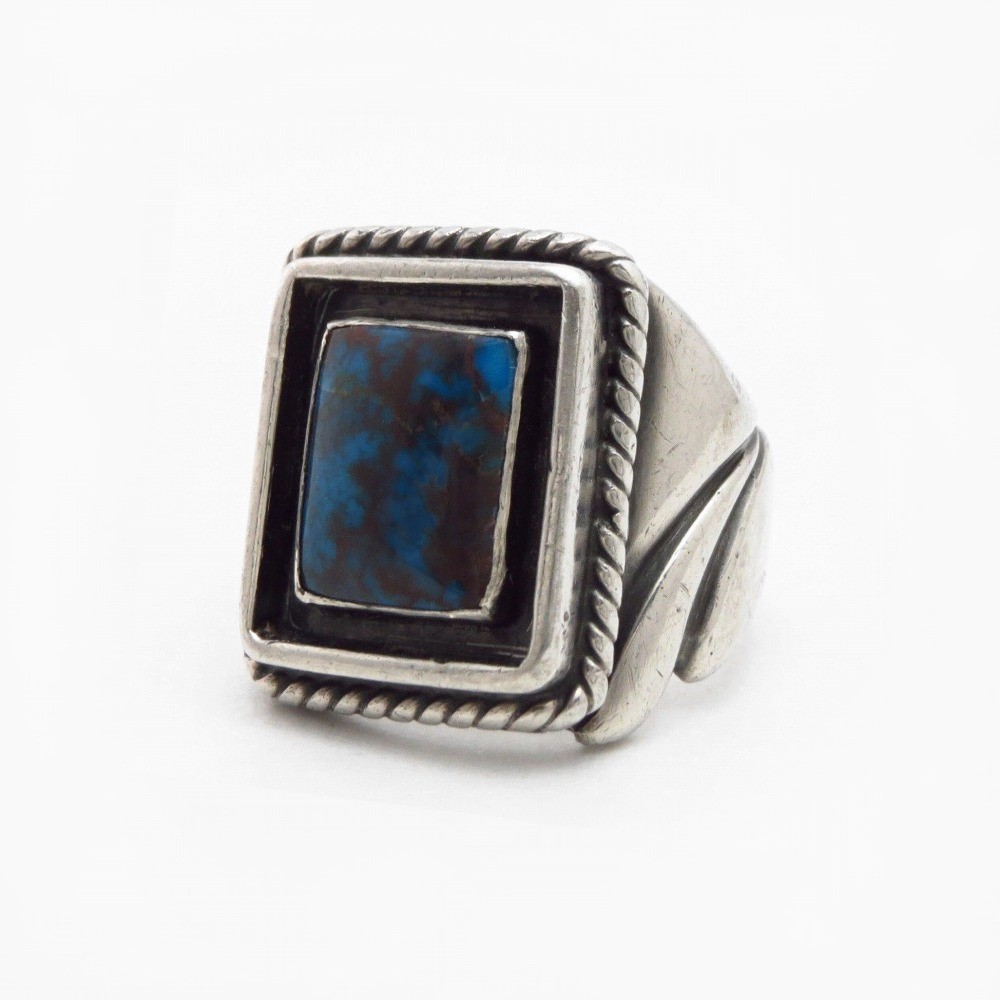 【Fred Thompson】Navajo Replaced Bisbee Turquoise Ring c.1950~