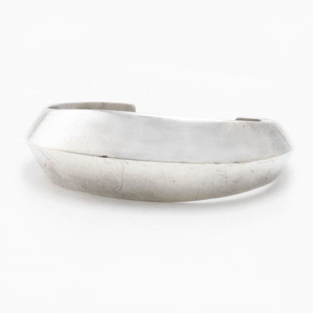 Atq Navajo/Pueblo? Heavy Silver Triangle Wire Cuff c.1930~?